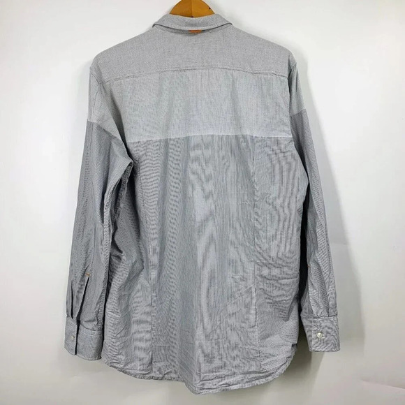 Hugo Boss Men's Edipo Slim Fit Cotton‎ Colorblock Classic Button Down Size XXL - Picture 2 of 14